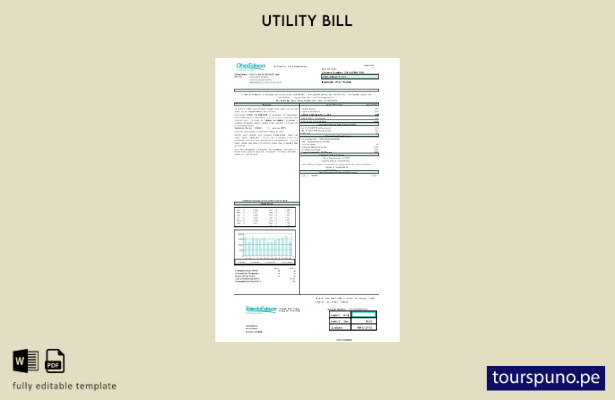 lista para imprimir plantilla de factura de servicios públicos de Ohio Edison de